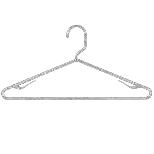 Simplify Silver Granite Look Design Hangers, 10ct.